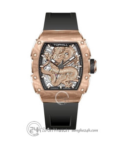 Đồng hồ Tophill Dragon Limited Edition TUT005G.GB3158 - Nam - Kính Sapphire - Automatic (Tự Động) Dây Nhựa - Chính Hãng - Size 41mm