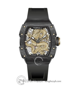 Đồng hồ Tophill Dragon Limited Edition TUT005G.GB5158 - Nam - Kính Sapphire - Automatic (Tự Động) Dây Nhựa - Chính Hãng - Size 41mm